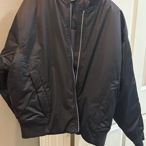 New (no tags) Athleta Women’s Black Bomber Jacket